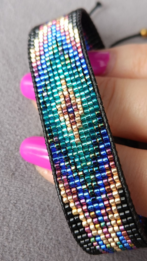 Bransoletka w stylu boho mystic ocean Black Bransoletka w stylu boho mystic ocean Black